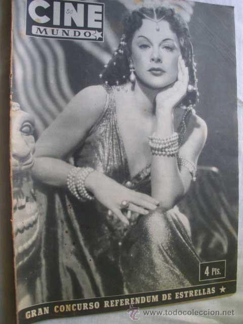 Cin&eacute;ma: CINE MUNDO, A&Ntilde;O 1, N&ordm; 20, 20 JULIO 1952. Hedy Lamar
