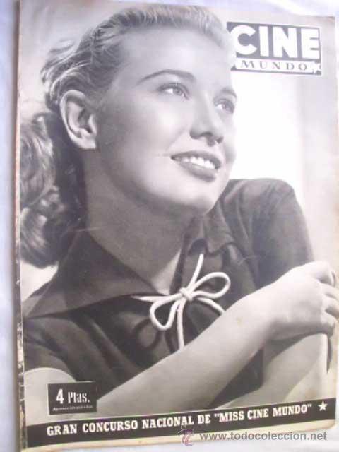 Cin&eacute;ma: CINE MUNDO. A&Ntilde;O 1, N&ordm; 33, 1 NOVIEMBRE 1952. Peggy Dow