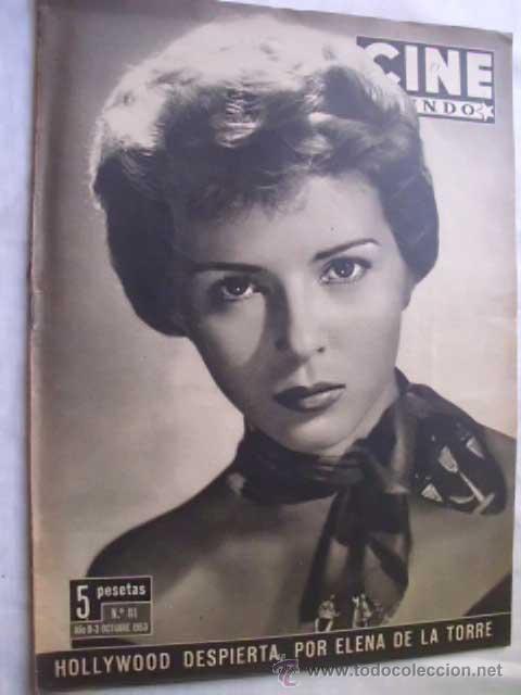 Cin&eacute;ma: CINE MUNDO. A&Ntilde;O 2, N&ordm; 81, 3 OCTUBRE 1953. Delia Scala.