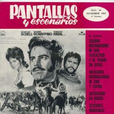 Cine: REVISTA PANTALLAS Y ESCENARIOS - Nº 98 - 1969 - SITGES 69: TERROR Y FANTASÍA