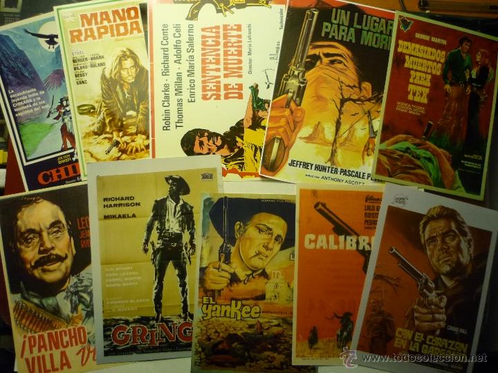 Kino: lote reproducciones peliculas oeste spaghettis -papel y foto