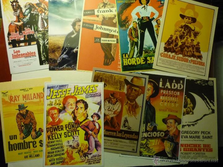 Kino: lote reproducciones peliculas del oeste u.s.a. --papel y foto