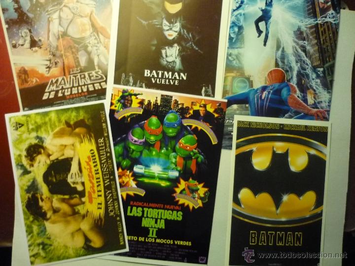 Kino: lote reproducciones peliculas basadas en personajes comic .--papel y foto