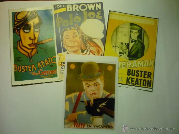 Kino: LOTE REPRODUCC.PELICULAS COMICAS ANTIGUAS- KEATON.-FATTY-BROWN EN PAPEL Y FOTO