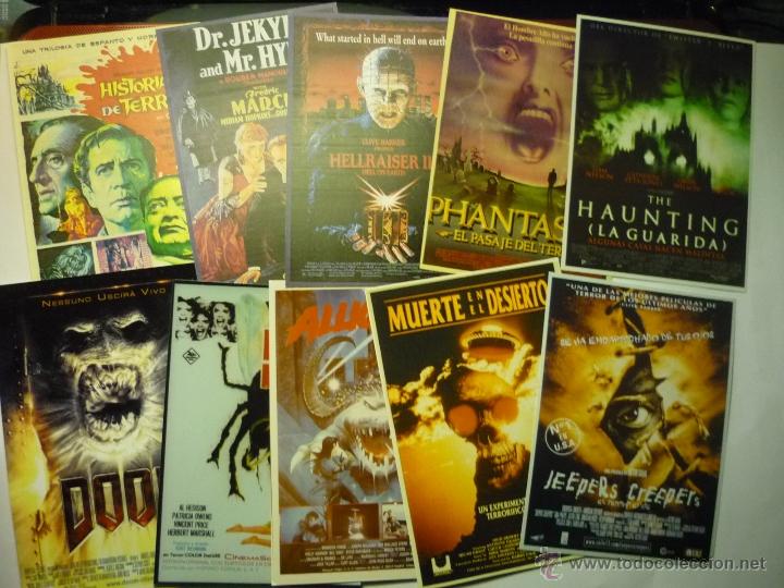 Kino: lote reproducciones peliculas terror en papel y foto