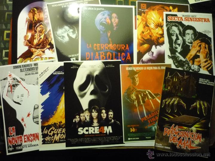 Kino: lote reproducciones peliculas terror en papel y foto