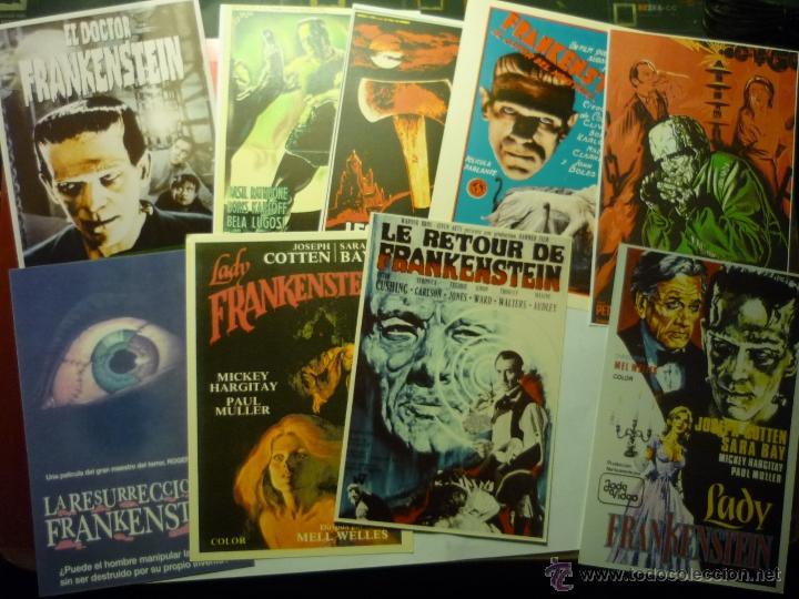 Kino: LOTE REPRODUCC.PAPEL Y FOTO PELICULAS DE TERROR CON FRANKENSTEIN