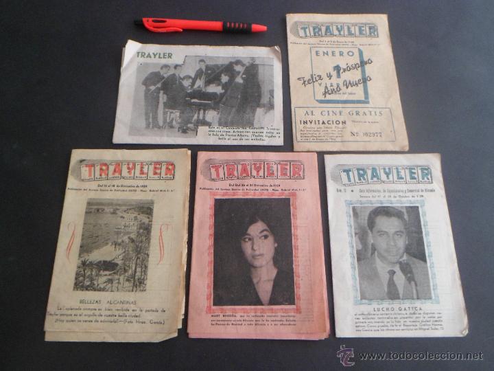 Cin&eacute;ma: 5 CARTELERAS DE CINE - TRAYLER - DE ALICANTE A&Ntilde;OS 1959 y 1960 ~ RARAS