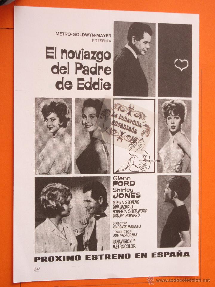 Kino: PUBLICIDAD 1963 - COLECCION CINE - CARTEL ANUNCIO EL NOVIAZGO DEL PADRE DE EDDIE GLENN FORD
