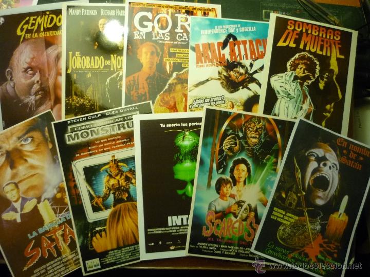 Kino: LOTE REPRODUCC.CARTELES CINE TERROR.-PAPEL Y FOTO