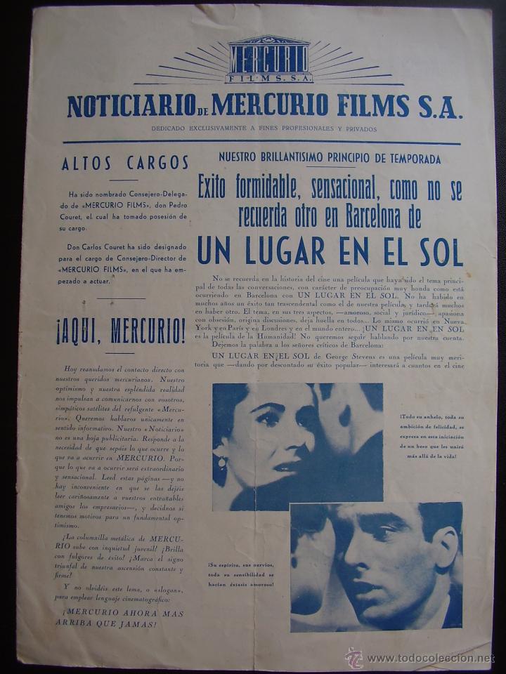 Cin&eacute;ma: NOTICIARIO DE MERCURIO FILMS