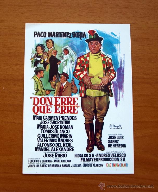 Kino: Don Erre que Erre - Paco Martinez Soria, Mari Carmen Prendes, Jose Sacrist&aacute;n, Tom&aacute;s Blanco
