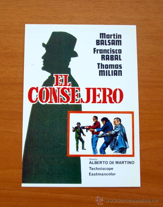 Kino: El consejero - Martin Balsam, Francisco Rabal, Thomas Milian