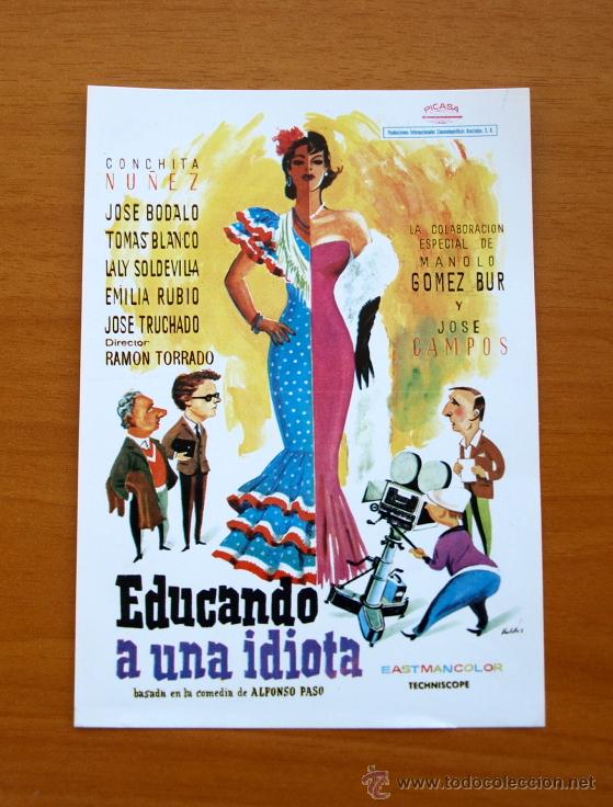 Kino: Educando a una idiota - Conchita Nu&ntilde;ez, Jose B&oacute;dalo, Tom&aacute;s Blanco, Manolo G&oacute;mez Bur