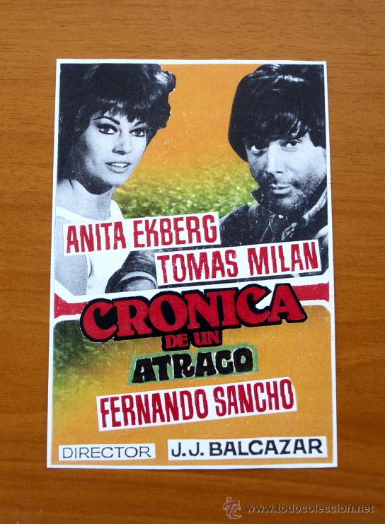 Kino: Cr&oacute;nica de un atraco - Anita Ekberg, Tom&aacute;s Milan, Fernando Sancho, Monica Randall