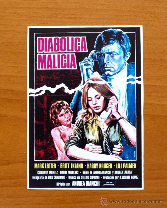 Kino: Diab&oacute;lica Malicia - Mark Lester, Britt Ekland, Hardy Kr&uuml;ger, Lilli Palmer, Conchita Montez