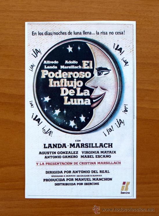 Kino: El poderoso influjo de la luna - Alfredo Landa, Adolfo Marsillach, Agust&iacute;n Gonz&aacute;lez, Virginia Mataix