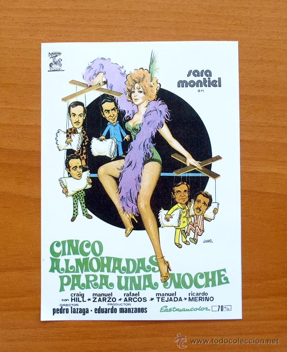 Kino: Cinco almohadas para una noche - Sara Montiel, Craig Hill, Manuel Zarzo, Rafael Arcos