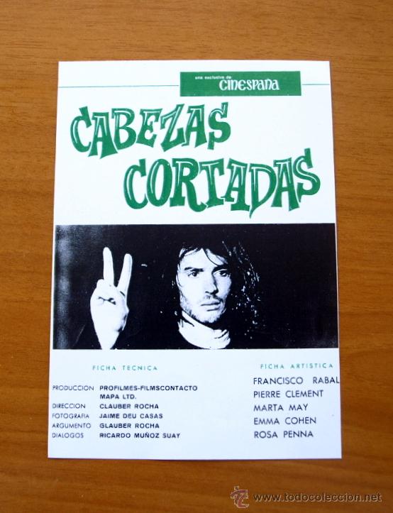 Kino: Cabezas cortadas - Francisco Rabal, Pierre Clement, Marta May, Emma Cohen