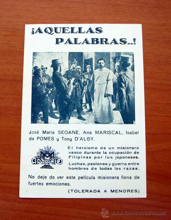 Kino: Aquellas palabras - Jose Maria Seoane, Ana Mariscal, Isabel de Pomes, Fernando Sancho