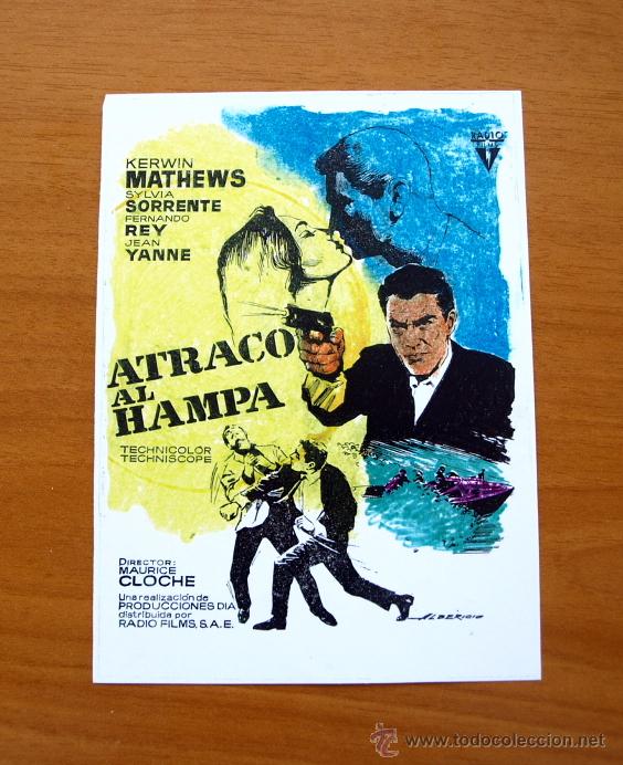 Kino: Atraco al hampa- Kerwin Mathews, Sylvia Sorrente, Fernando Rey