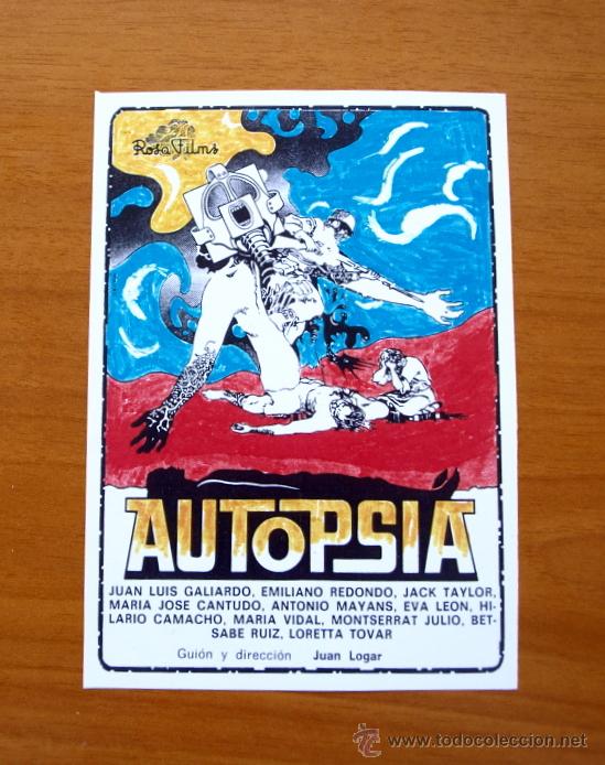 Kino: Autopsia - Juan Luis Galiardo, Emiliano Redondo, Maria Jose Cantudo, Eva Le&oacute;n