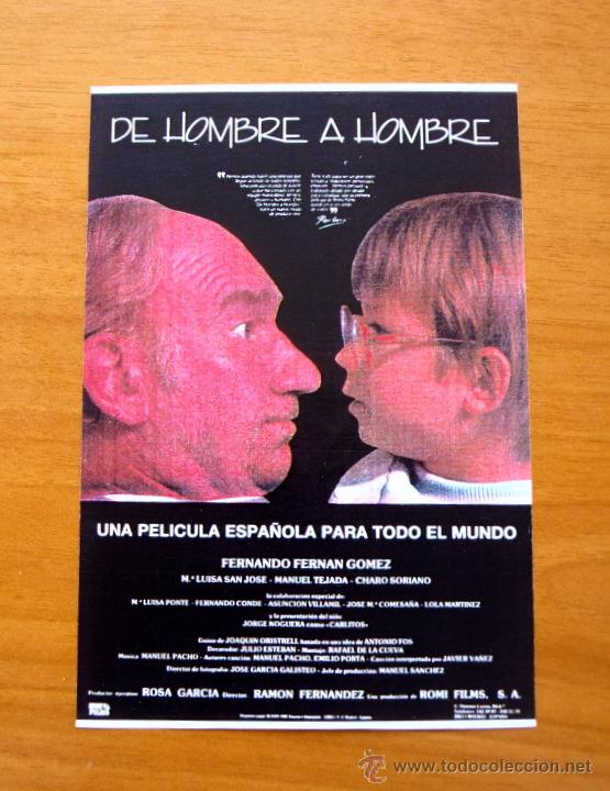 Kino: De hombre a hombre - Fernando Fern&aacute;n G&oacute;mez, M&ordf; Luisa San Jose, Manuel Tejada, Jorge Noguera