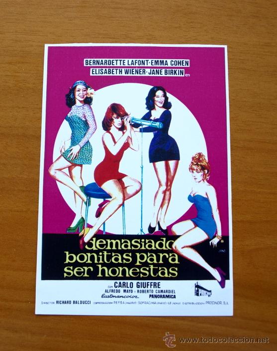 Kino: Demasiado bonitas para ser honestas - Bernardette Lafont, Emma Cohen, Alfredo Mayo