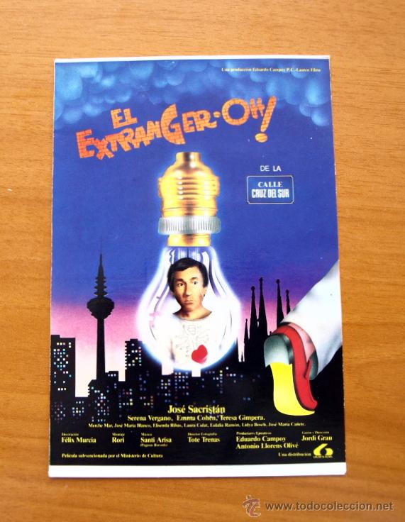 Kino: El extranger-oh de la calle Cruz del Sur - Jose Sacrist&aacute;n, Serena Vergano, Emma Cohen