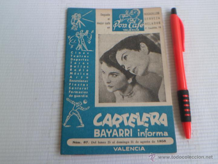 Cin&eacute;ma: CARTELERA BAYARRI - JEAN SIMMONS - 1958 - RARA