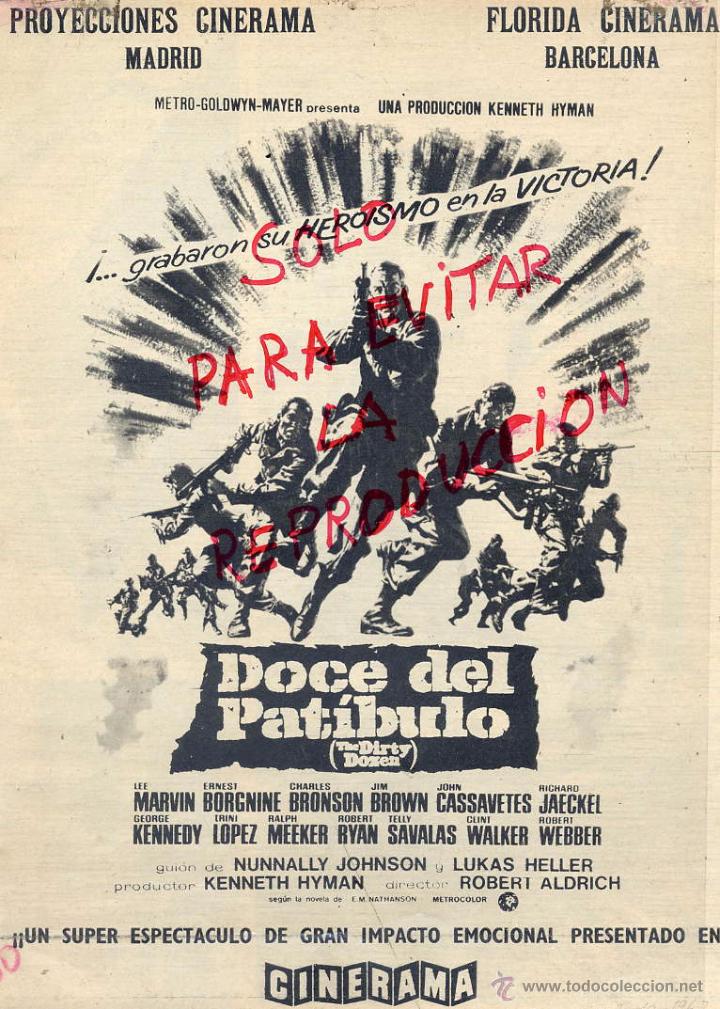 Kino: DOCE DEL PATIBULO 1967 CINERAMA  HOJA REVISTA