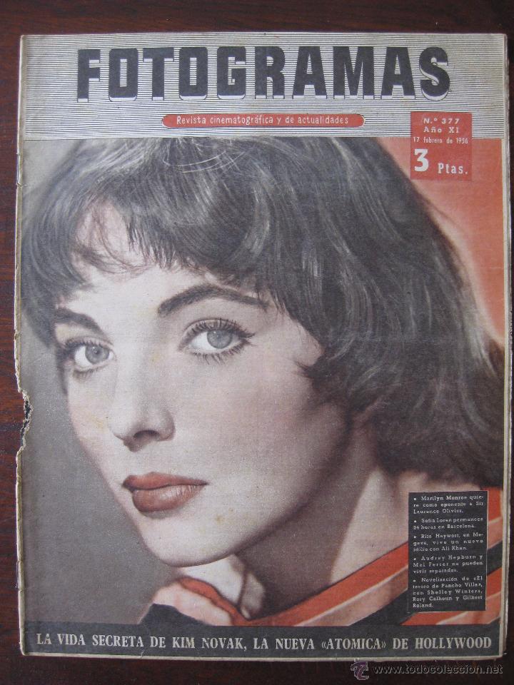 Cine: Fotogramas n&ordm; 377 a&ntilde;o 1956 - Foto 1