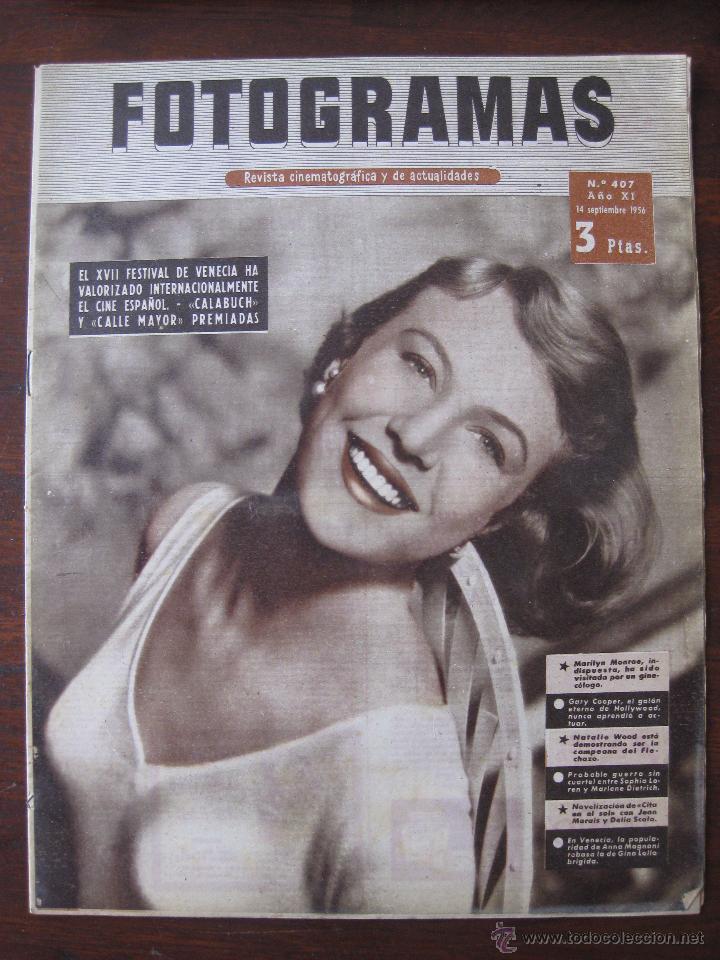 Cine: Fotogramas n&ordm; 407 a&ntilde;o 1956 - Foto 1