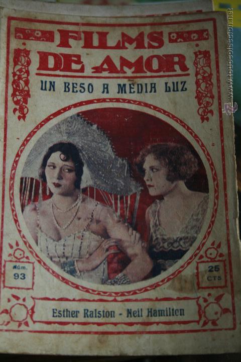 Cin&eacute;ma: NOVELA CINEMATOGRAFICA, FILMS DE AMOR,UN BESO A MEDIA LUZ, N&ordm; 93 CINE , ORIGINAL, ESTHER RALSTON