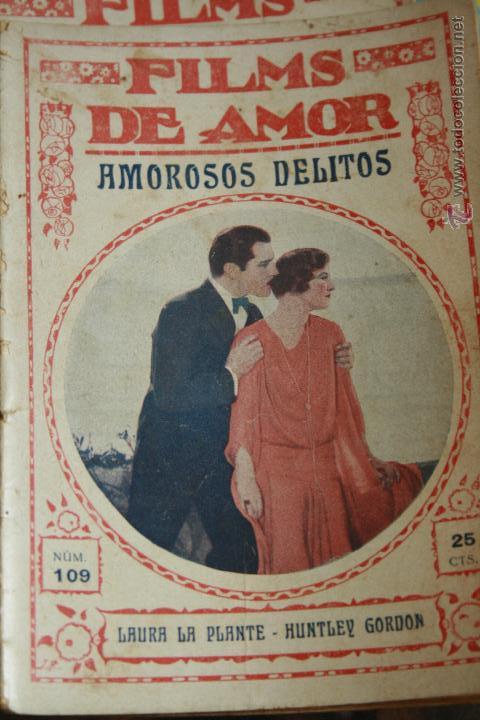 Cin&eacute;ma: NOVELA CINEMATOGRAFICA, FILMS DE AMOR, AMOROSOS DELITOS, N&ordm; 109 CINE , ORIGINAL,