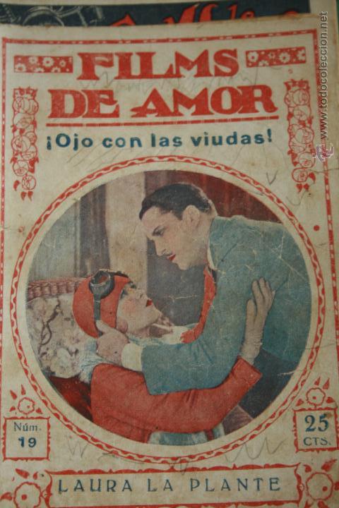 Cin&eacute;ma: NOVELA CINEMATOGRAFICA, FILMS DE AMOR,  N&ordm; 19, OJO CON LAS VIUDAS ,CINE, ORIGINAL, LAURA LA PLANTE