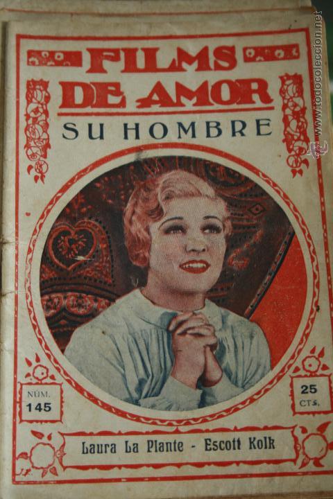 Cin&eacute;ma: NOVELA CINEMATOGRAFICA, FILMS DE AMOR,  N&ordm; 145, SU HOMBRE ,CINE, ORIGINAL, LAURA LA PLANTE