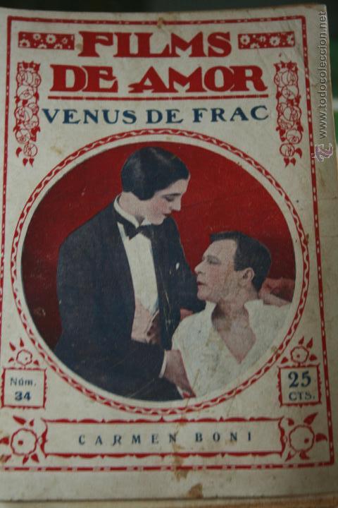 Cin&eacute;ma: NOVELA CINEMATOGRAFICA, FILMS DE AMOR,  N&ordm; 34, VENUS DE FRAC ,CINE, ORIGINAL, CARMEN BONI