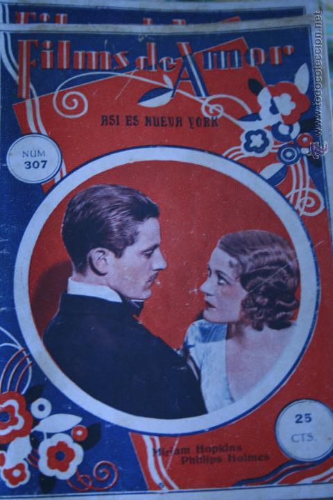 Cinema: NOVELA CINEMATOGRAFICA, FILMS DE AMOR,  N&ordm; 307,  ASI ES NUEVA YORK ,CINE, ORIGINAL, MIRIAM HOPKINS