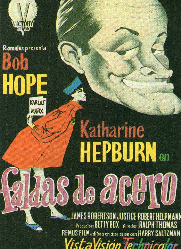 Kino: katharine hepburn bob hope faldas de acero