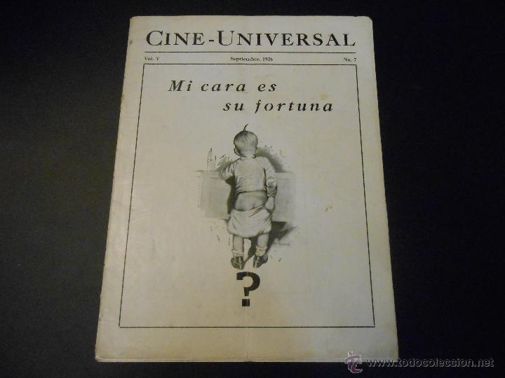 Cinema: REVISTA ORIGINAL UNIVERSAL FILMS - 1926