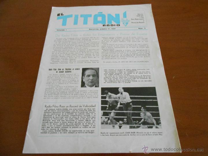 Cinema: LOTE DE 4 REVISTAS - EL TITAN - REVISTA OFICIAL DE RADIO FILMS