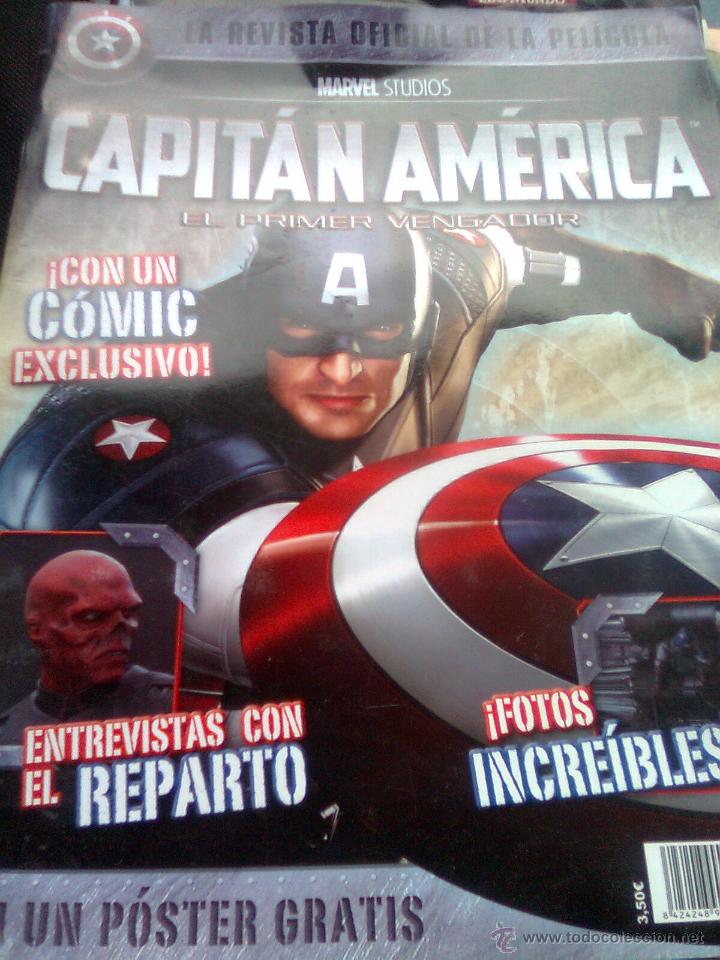 Cinema: Capit&aacute;n Am&eacute;rica, el primer vengador - revista oficial pel&iacute;cula marvel studios 2011- con poster