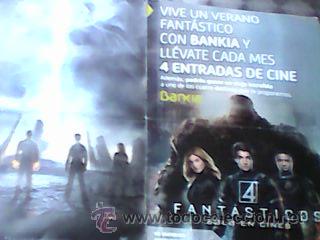 Kino: Curioso Folleto Los 4 fant&aacute;sticos - bankia - invitaci&oacute;n al cine