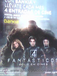 Kino: Curioso folleto Los 4 fantasticos - Bankia 2015 - Invitacion al estreno