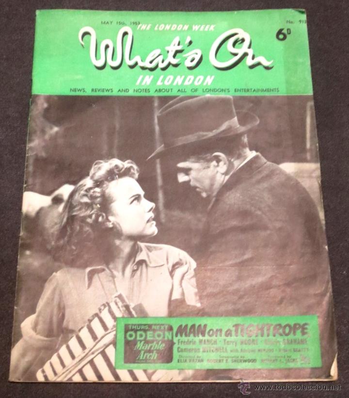 Cinema: REVISTA WHAT'S ON IN LONDON N&ordm; 913 15 MAYO 1953