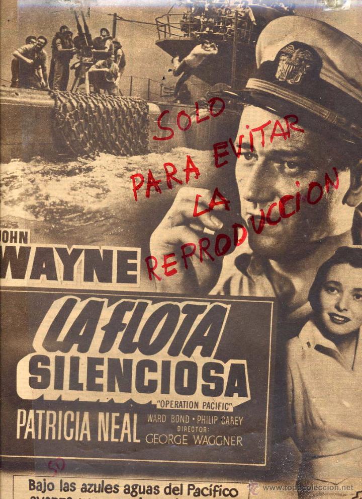Kino: LA FLOTA SILENCIOSA 1953 CINE HOJA REVISTA
