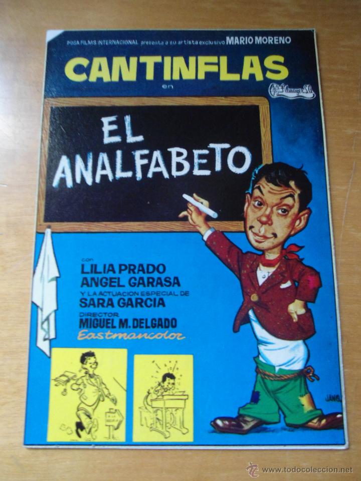 Kino: REPRODUCCION PROGRAMA FOLLETO CINE - CANTINFLAS - EL ANALFABETO