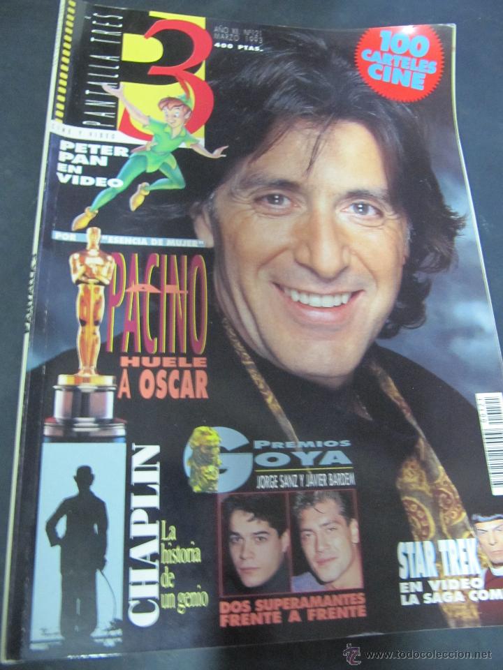 Cinema: REVISTA PANTALLA 3 N&ordm; 121. MARZO 1993. REPORTAJES: LA MONARQUIA BRITANICA. AL PACINO