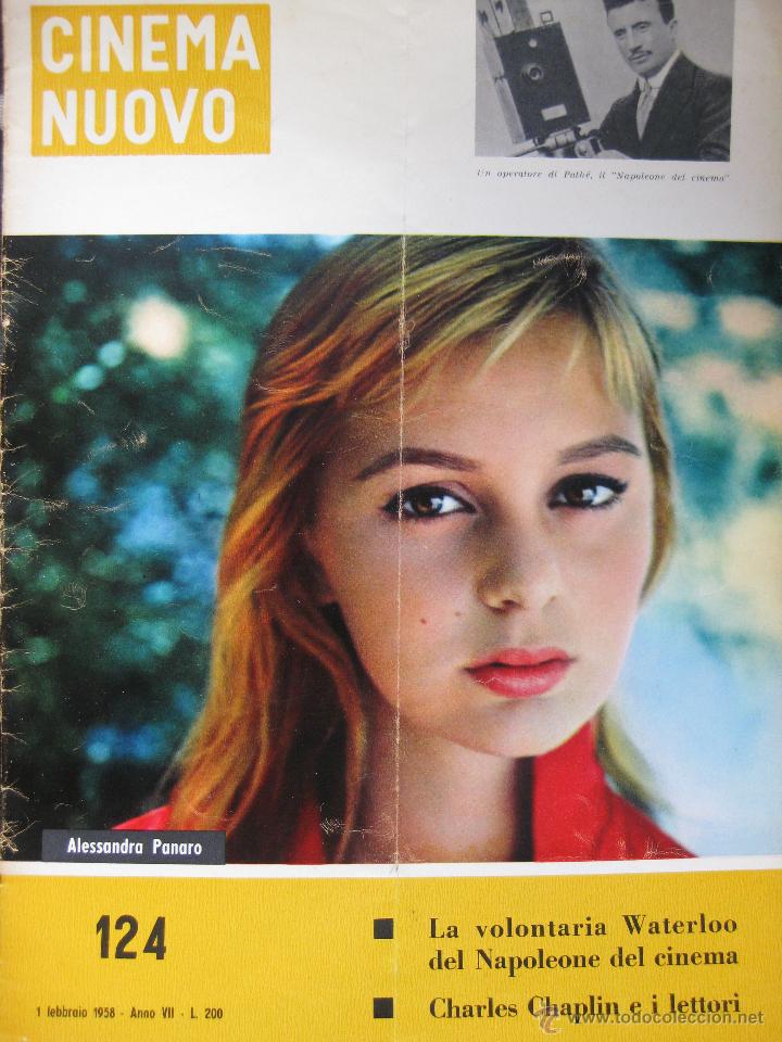 Cinema: Cinema Nuovo revista cine Italia n&uacute;mero 124 febrero 1958 Chaplin Alessandra Panaro
